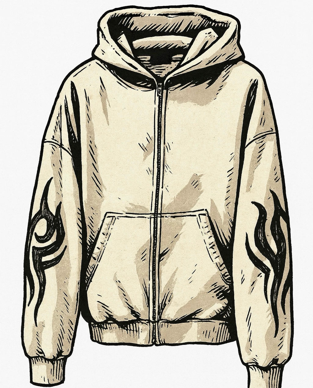 Balenciaga Tribal Hoodie Set