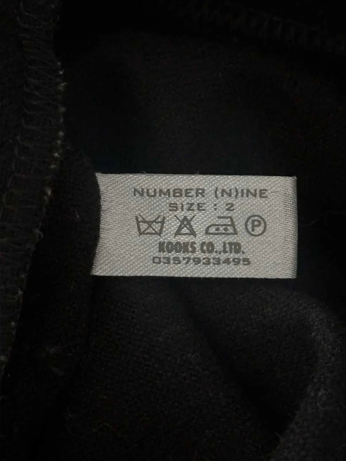 Number Nine Wool Shield Hoodie