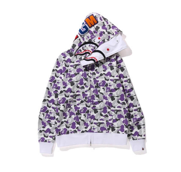 Sudadera con Capucha de Tiburón Bordada 1:1 Estilo Callejero