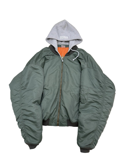 Vetements Green Gray Hooded