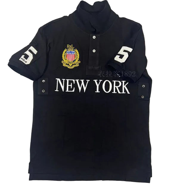 Polo Casual Hombre Manga Corta Bordado