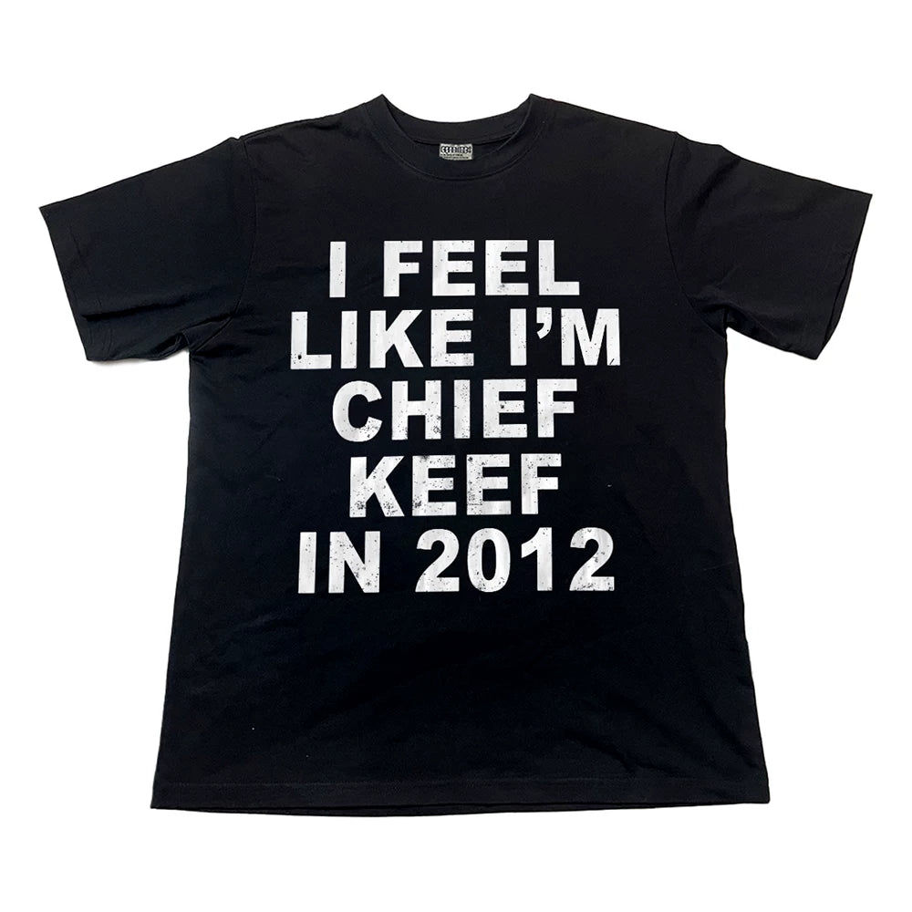 Distressed Slogan Heavyweight Vintage T-Shirt
