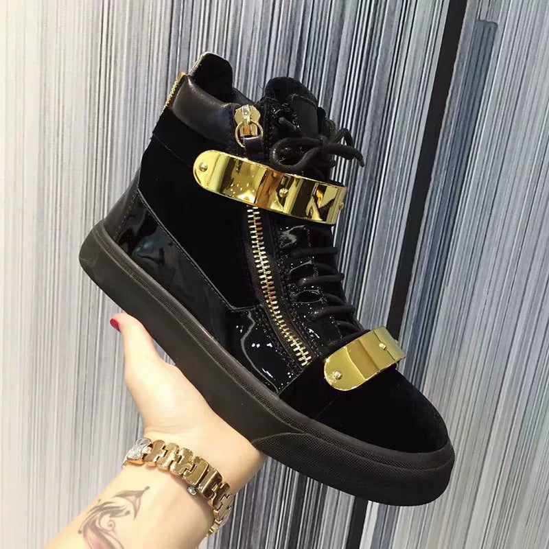 Mujer Botines Cremallera Plana Tachas