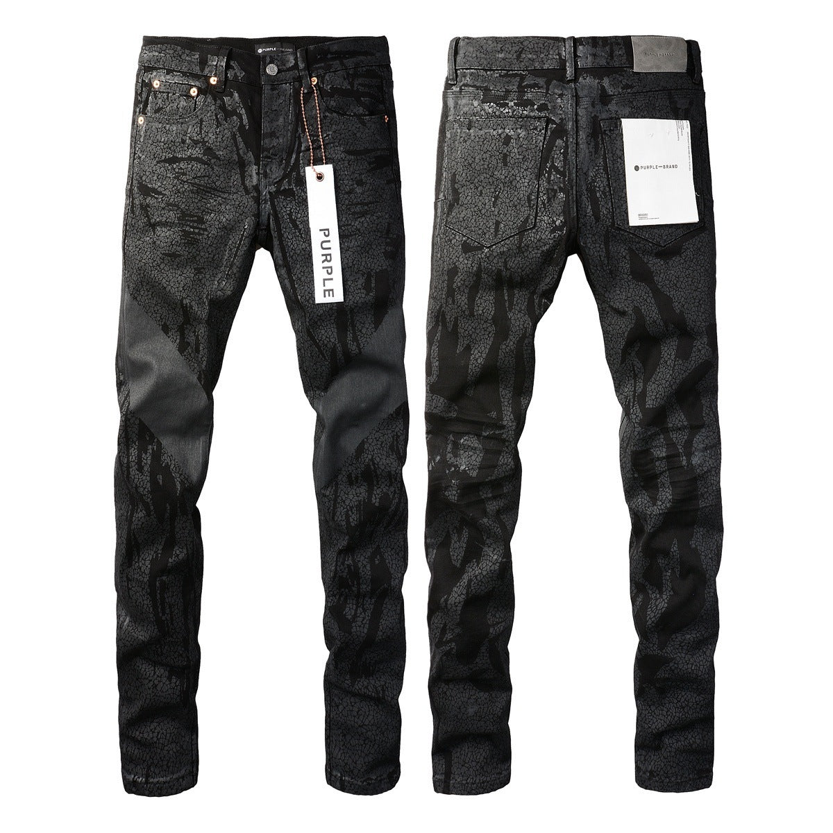 Jeans Slim Rotos Efecto Desgastado Hiphop