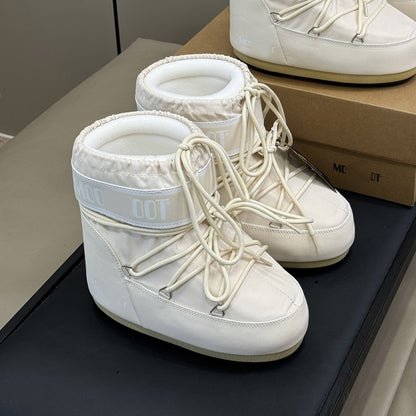 Botas de Nieve de Plataforma con Forro de Piel para Mujer