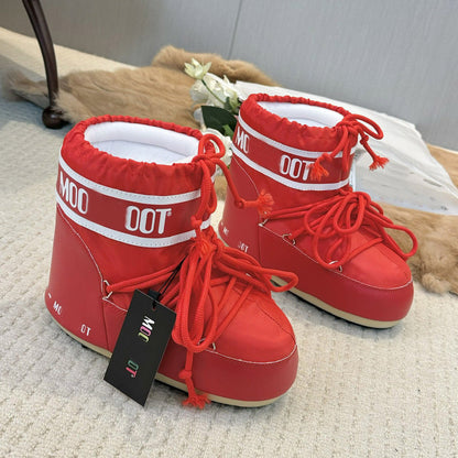Botas de Nieve de Plataforma con Forro de Piel para Mujer
