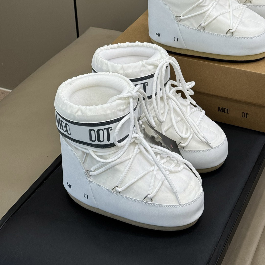 Botas de Nieve de Plataforma con Forro de Piel para Mujer