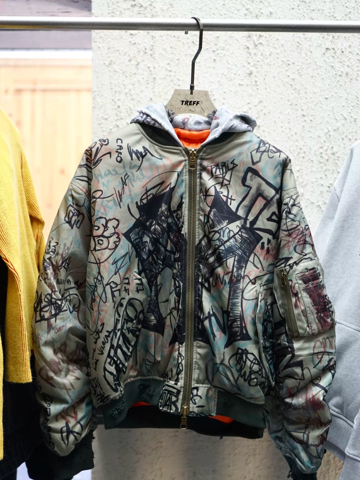 Mowalola Bomber Graffiti Hooded