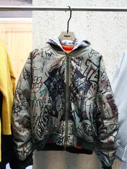 Mowalola Bomber Graffiti Hooded