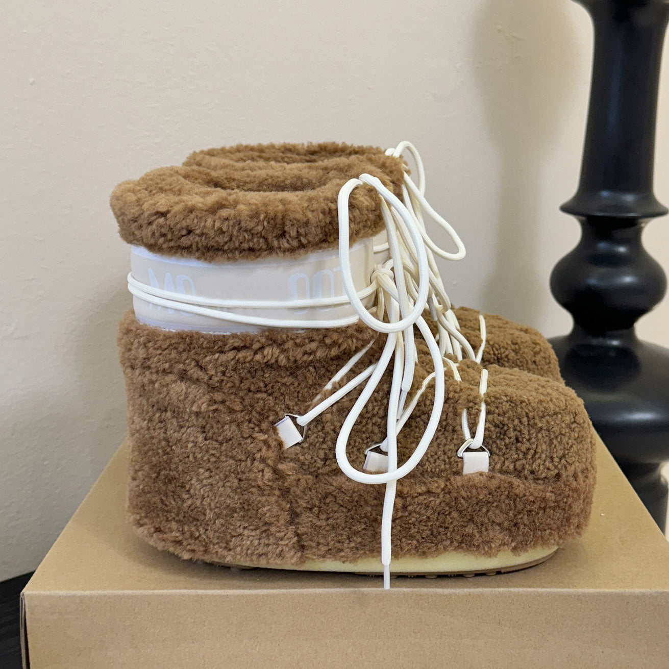 Botas de Nieve de Plataforma con Forro de Piel para Mujer