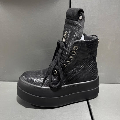 Rick Owens Geobasket Chrome Hearts Reptile