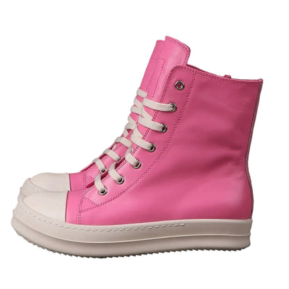 Rick Owens Ramones Leather Pink