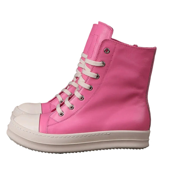 Rick Owens Ramones Leather Pink