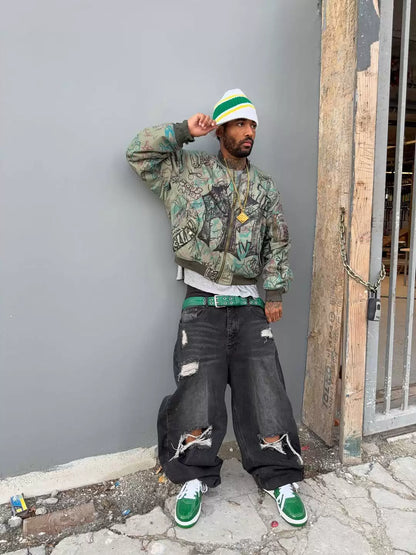 Mowalola Bomber Graffiti Hooded