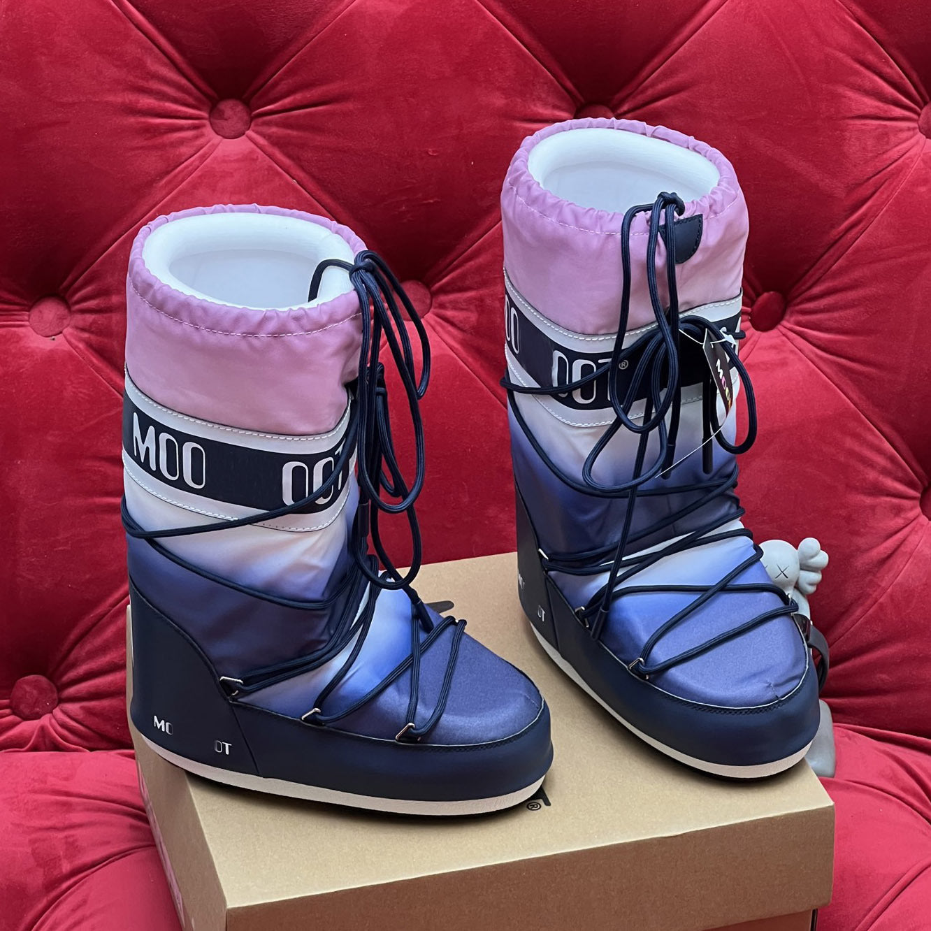 Botas de Nieve con Cordones y Forro de Piel