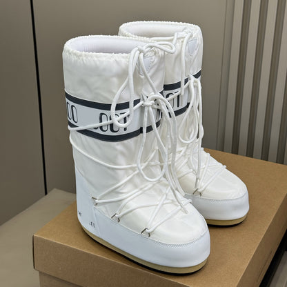 Botas de Nieve con Cordones y Forro de Piel