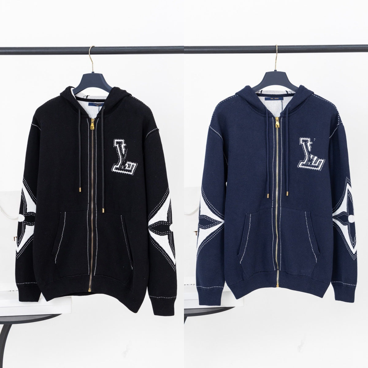 Louis Vuitton Graphic Intarsia Hoodie