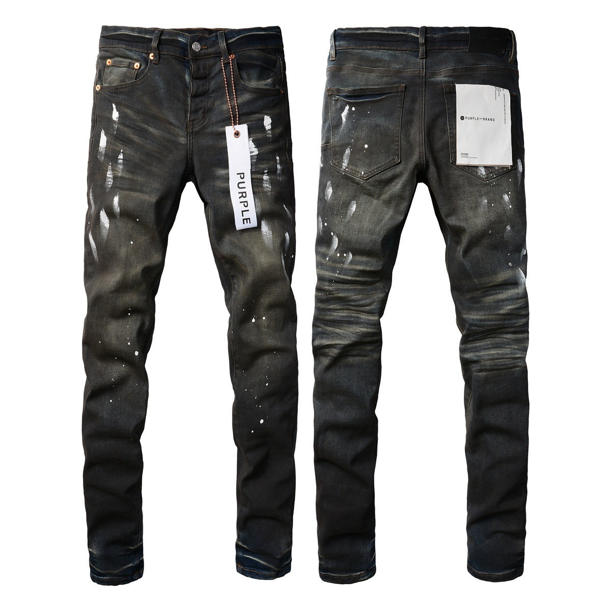 Jeans Slim Rotos Efecto Desgastado Hiphop