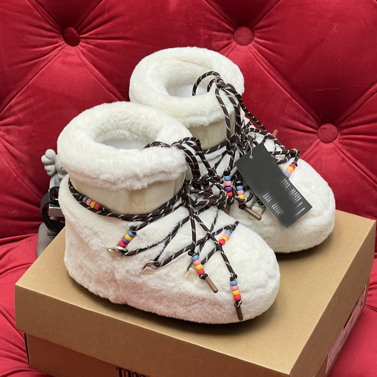 Botas de Nieve de Plataforma con Forro de Piel para Mujer