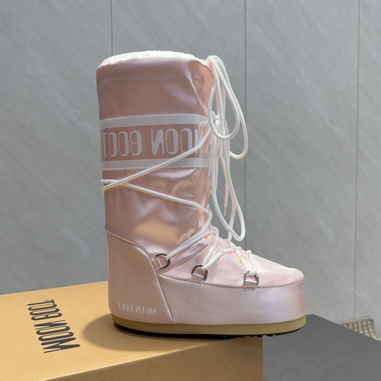 Botas de Nieve con Cordones y Forro de Piel