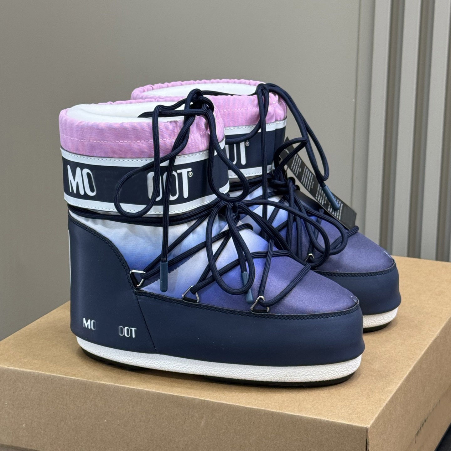 Botas de Nieve de Plataforma con Forro de Piel para Mujer