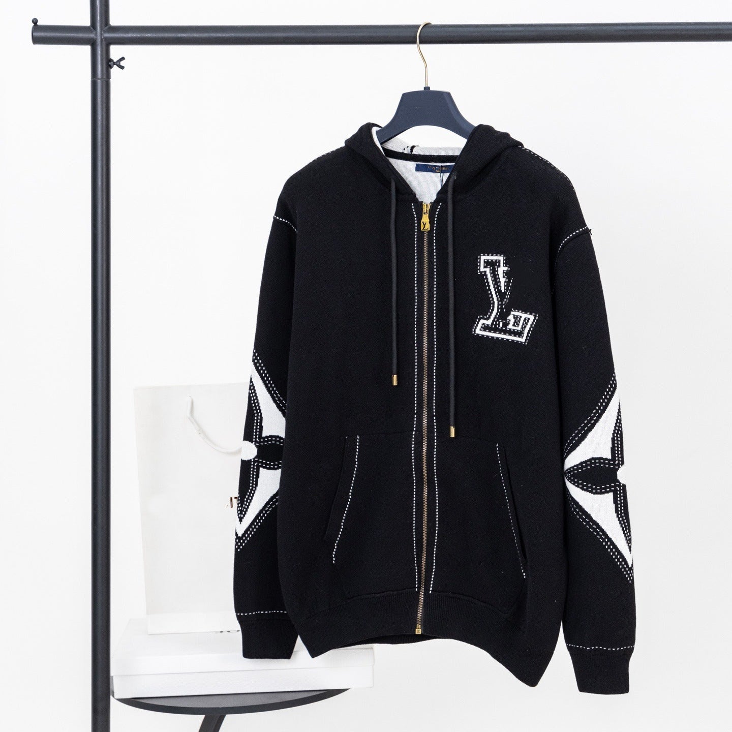Louis Vuitton Graphic Intarsia Hoodie