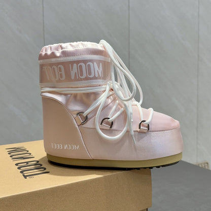 Botas de Nieve de Plataforma con Forro de Piel para Mujer