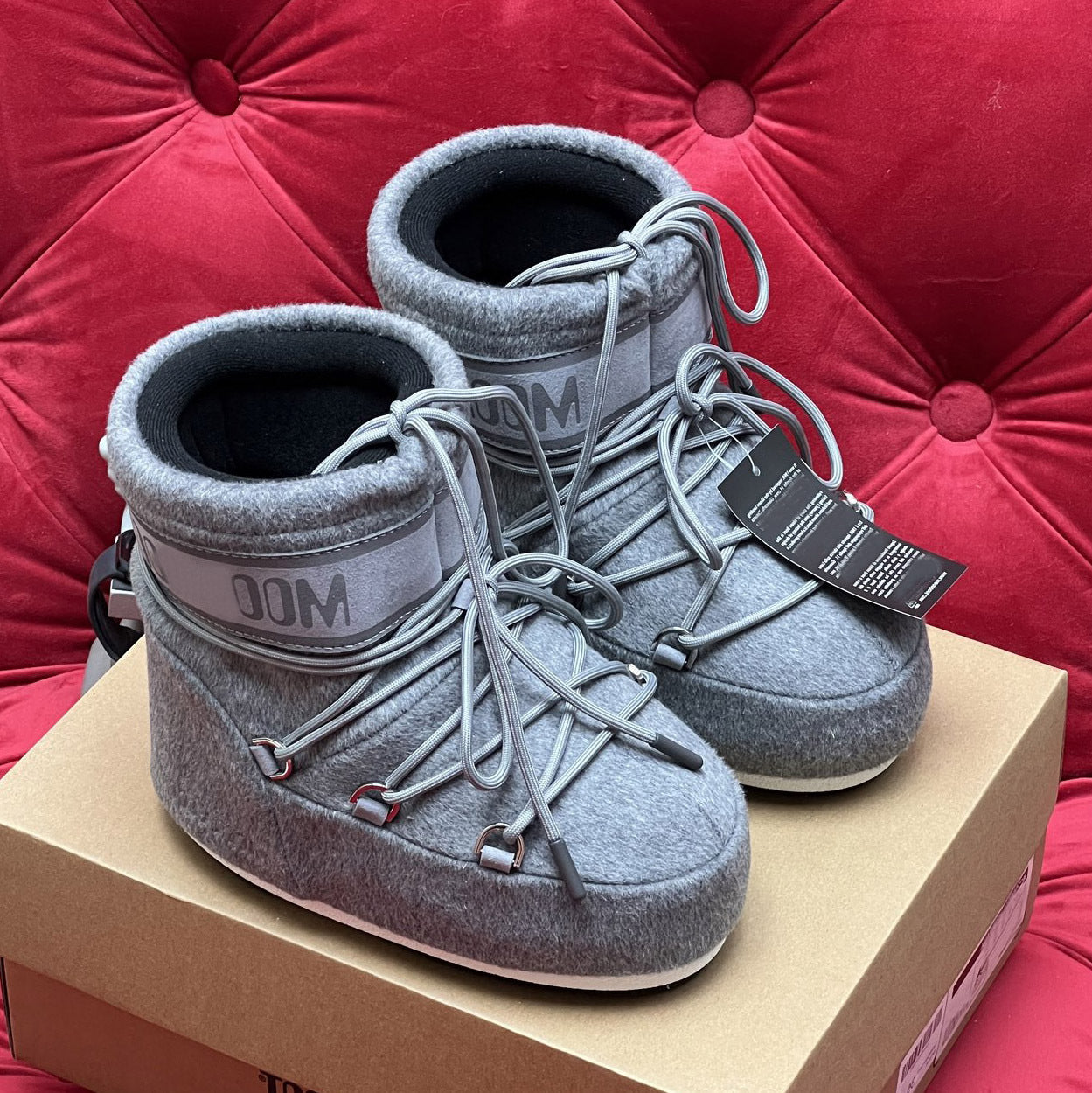 Botas de Nieve de Plataforma con Forro de Piel para Mujer