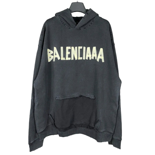 B家 Sudadera con Capucha Efecto Lavado Desgastado