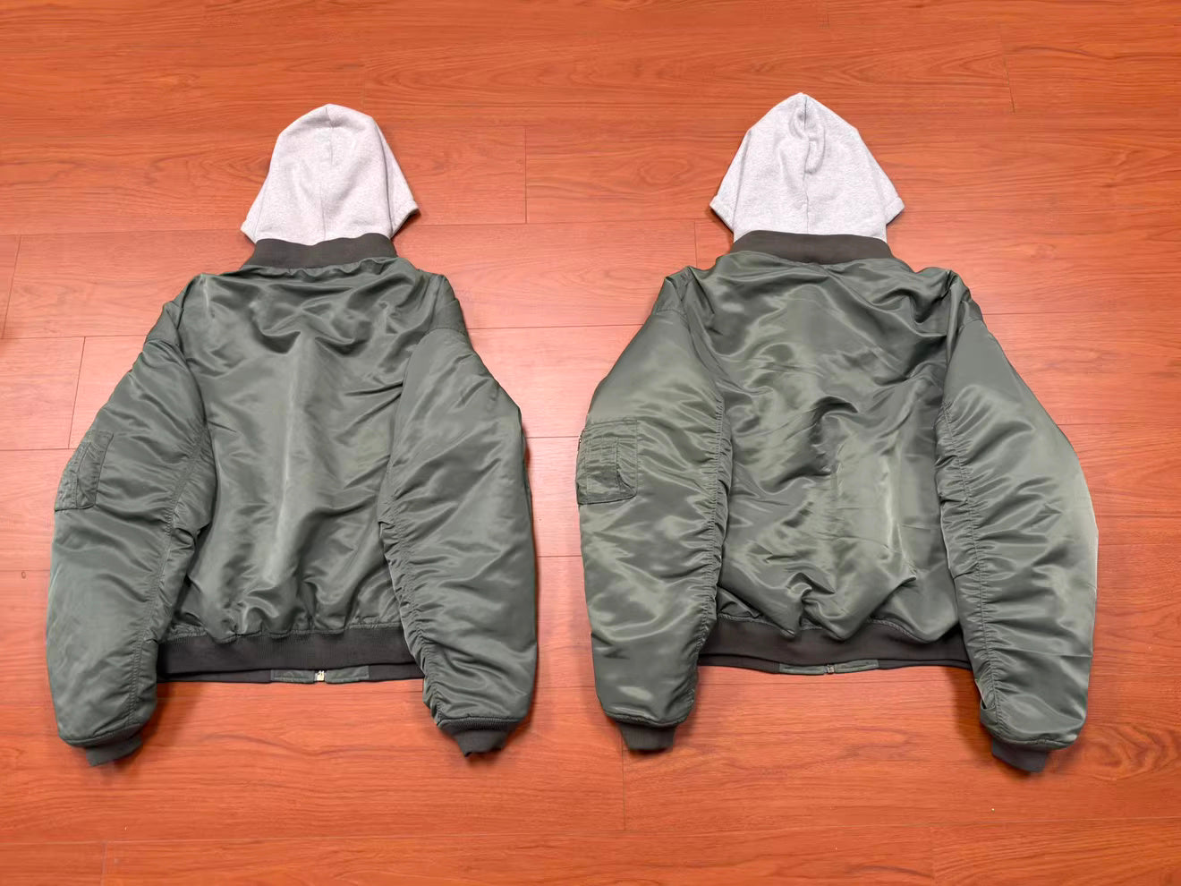 Vetements Green Gray Hooded