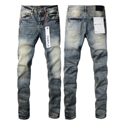 Jeans Slim Rotos Efecto Desgastado Hiphop