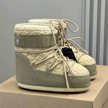 Botas de Nieve de Plataforma con Forro de Piel para Mujer