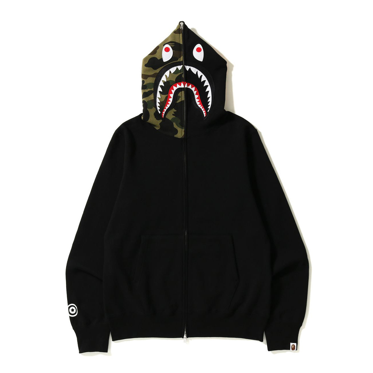 Sudadera con Capucha de Tiburón Bordada 1:1 Estilo Callejero