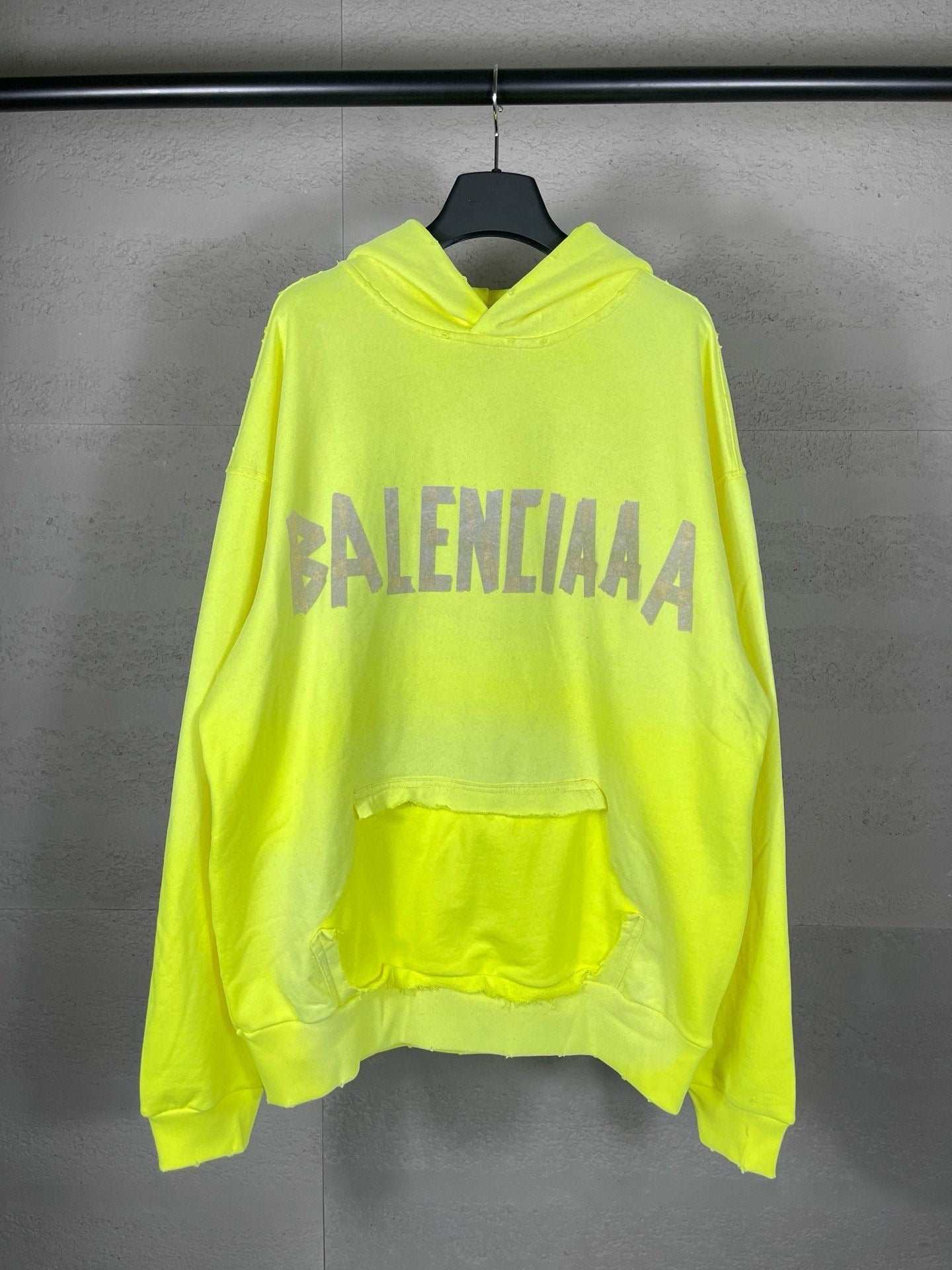 B家 Sudadera con Capucha Efecto Lavado Desgastado