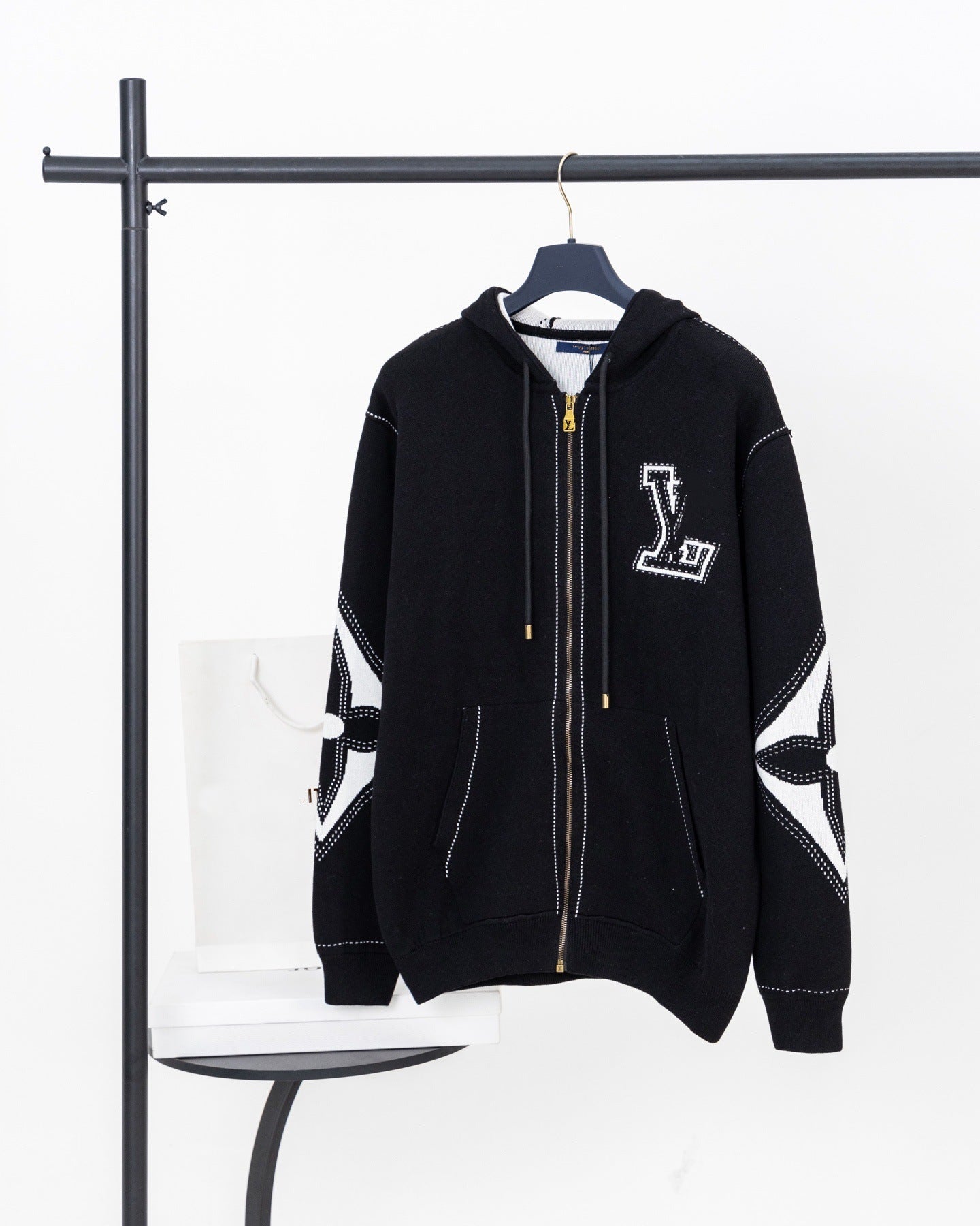 Louis Vuitton Graphic Intarsia Hoodie