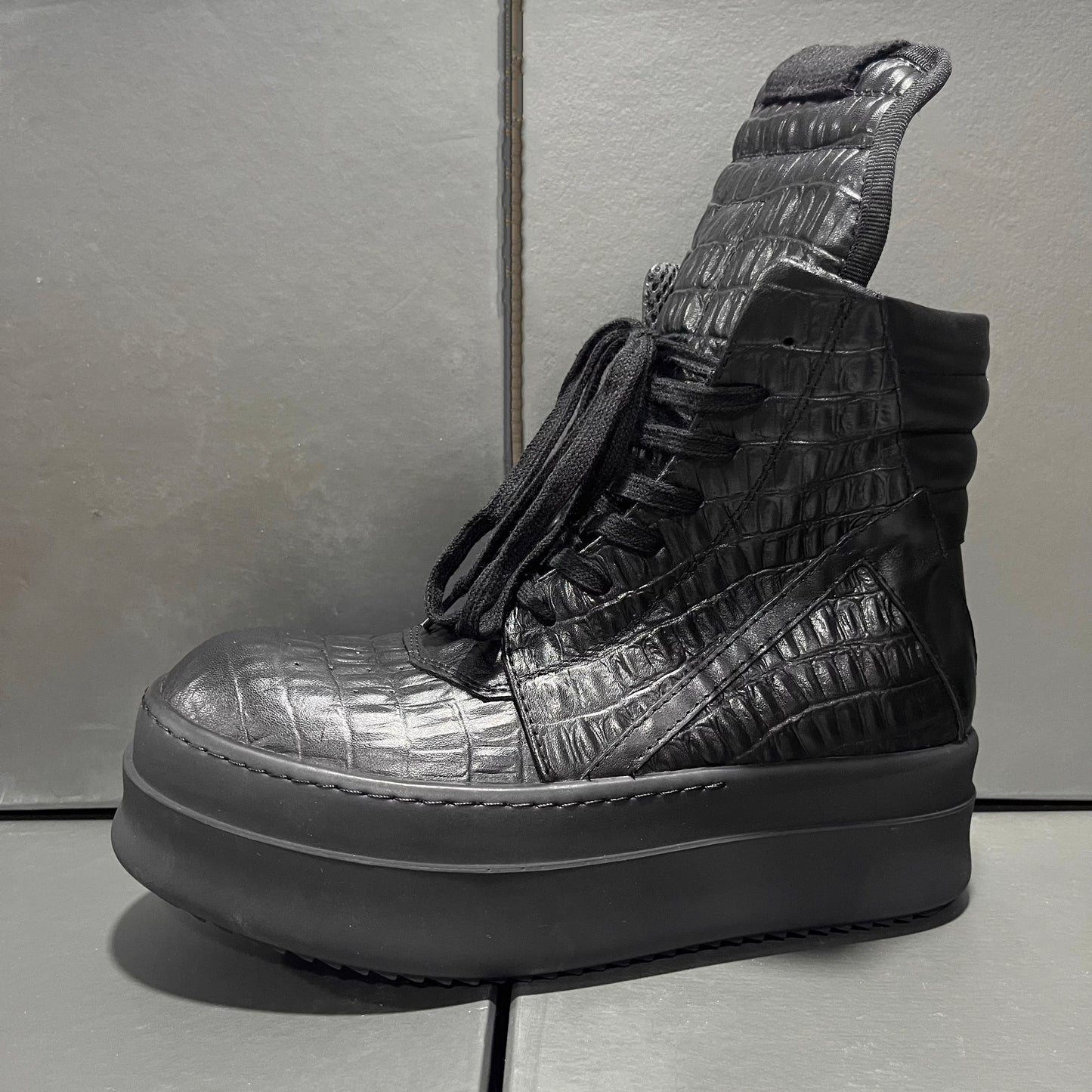 Rick Owens Geobasket Chrome Hearts Reptile
