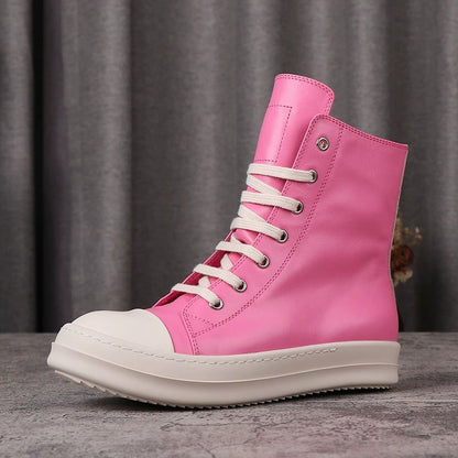 Rick Owens Ramones Leather Pink