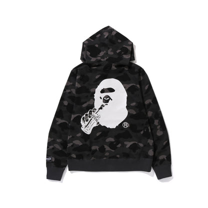 Sudadera con Capucha de Tiburón Bordada 1:1 Estilo Callejero