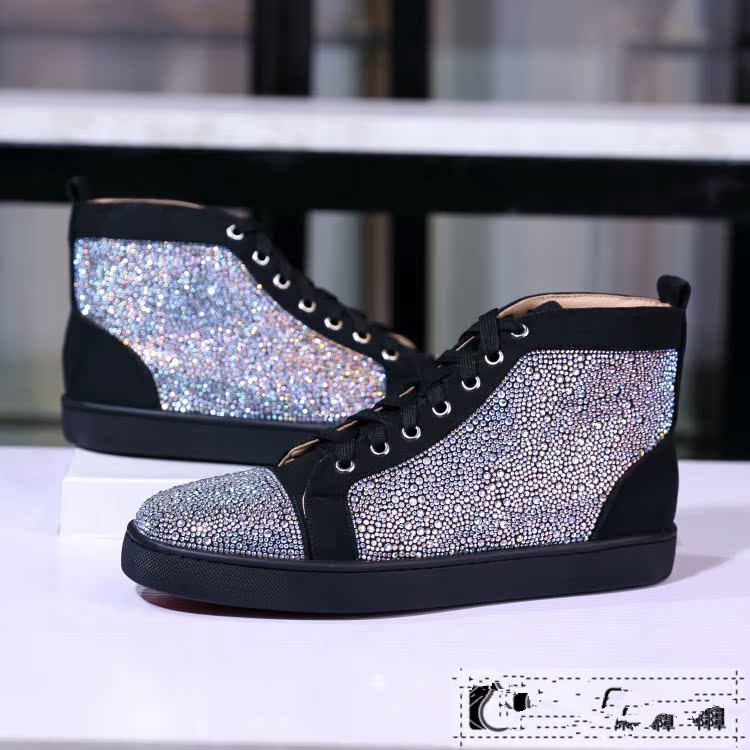 Zapatillas Altas Hombre Cuero Estrás