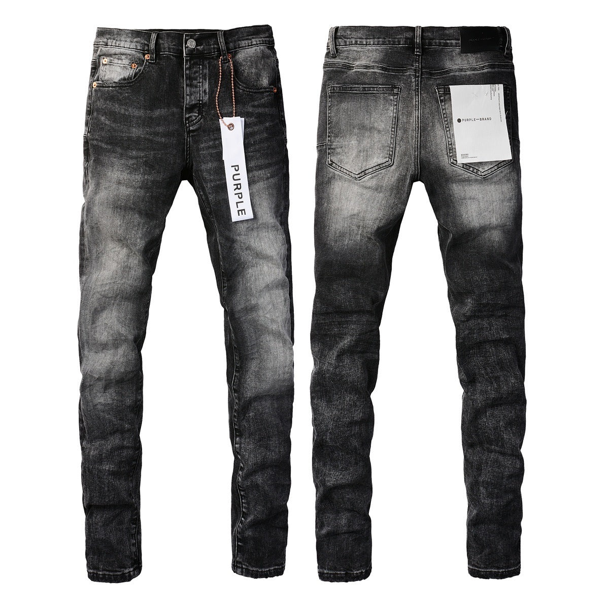 Jeans Slim Rotos Efecto Desgastado Hiphop