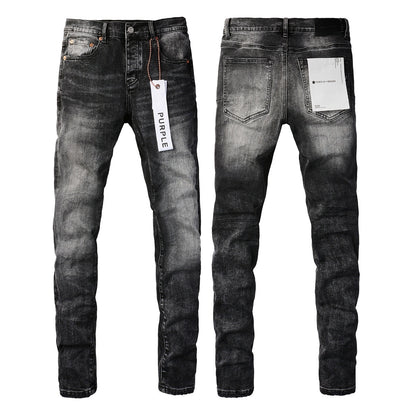 Jeans Slim Rotos Efecto Desgastado Hiphop
