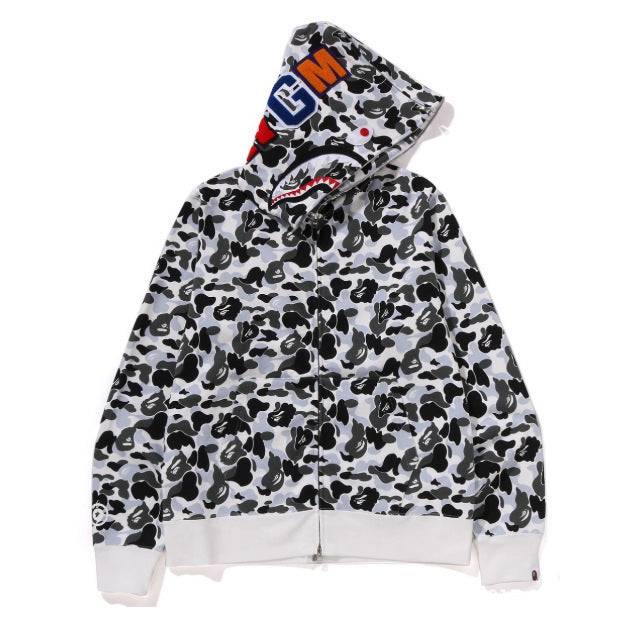 Sudadera con Capucha de Tiburón Bordada 1:1 Estilo Callejero