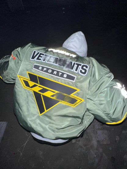 Vetements Alpha Racing Green Bomber