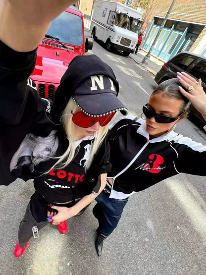 Mowalla Black & White Hoodie