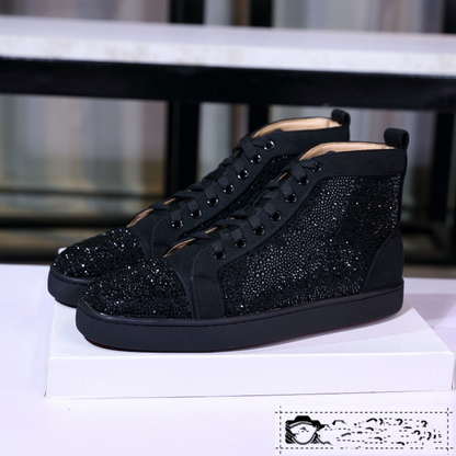Zapatillas Altas Hombre Cuero Estrás