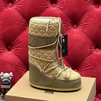 Botas de Nieve con Cordones y Forro de Piel