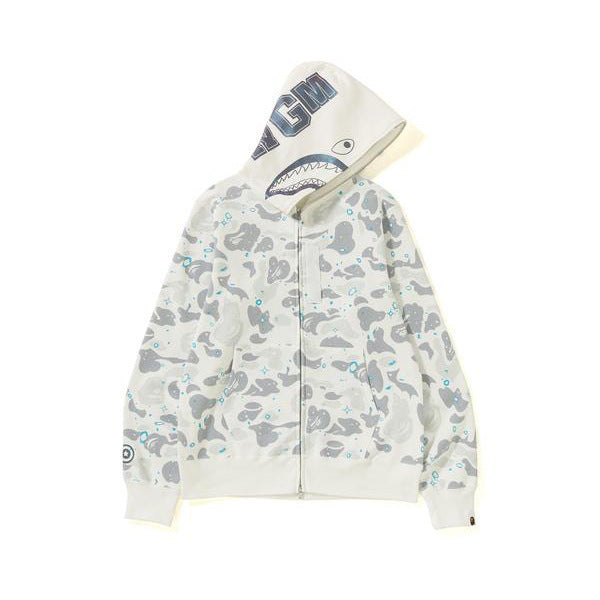 Sudadera con Capucha de Tiburón Bordada 1:1 Estilo Callejero