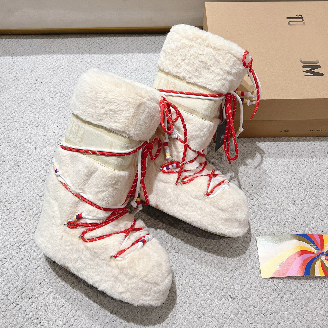 Botas de Nieve con Cordones y Forro de Piel