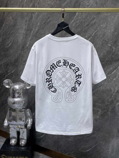 Camiseta Unisex Cruz Sánscrito Parche Metal Luminiscente