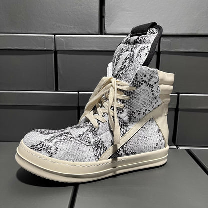 Rick Owens Geobasket Chrome Hearts Reptile